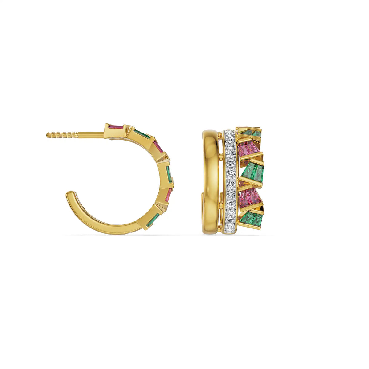 Prismatic Lab Grown Diamond Earrings