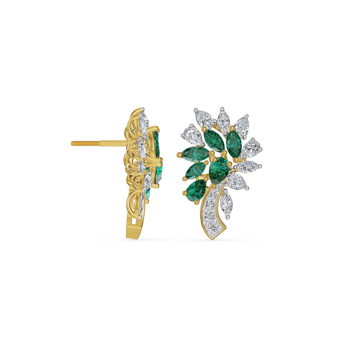 Royal Petal Lab Grown Diamond Earrings