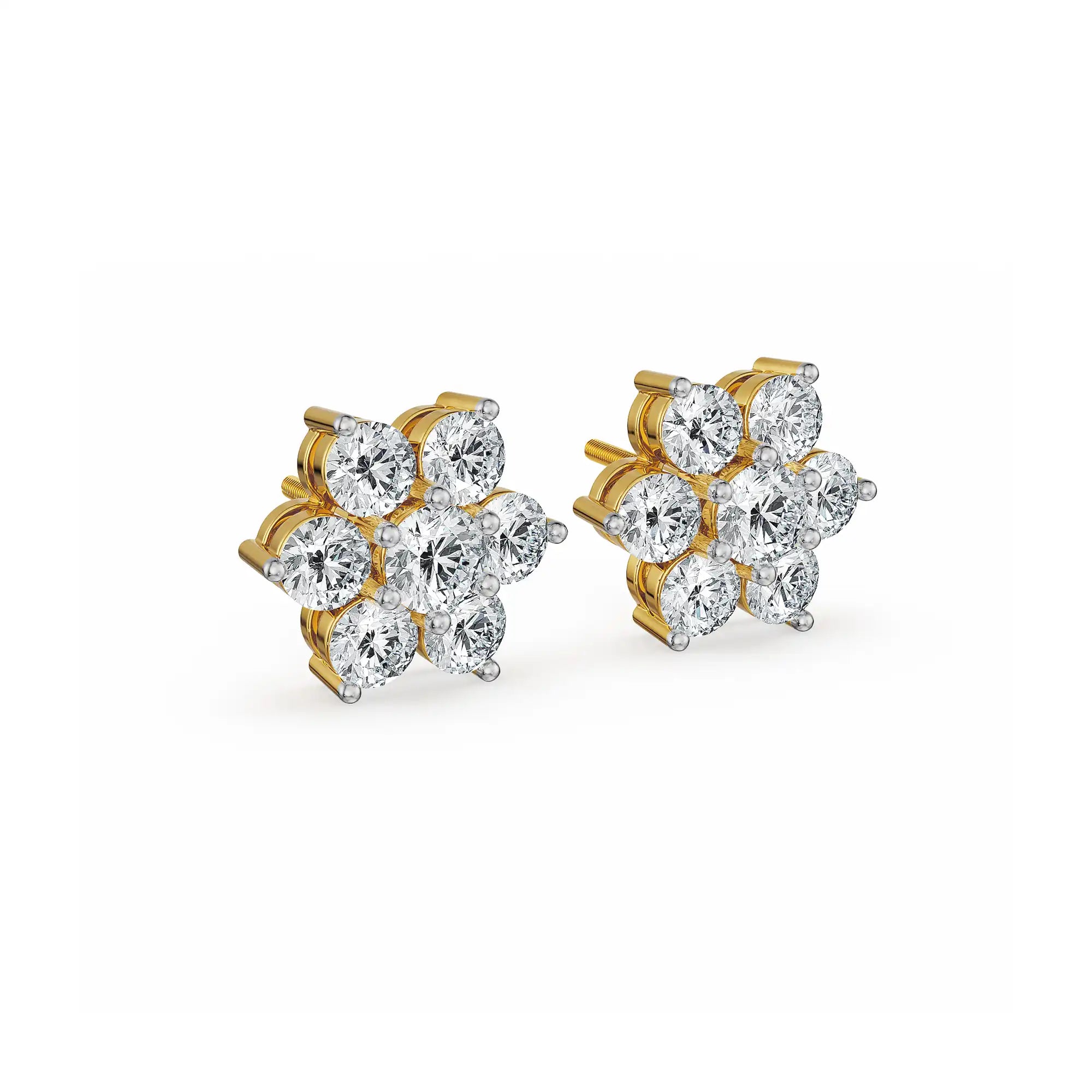 Spring Bloom Lab Grown Diamond Earrings
