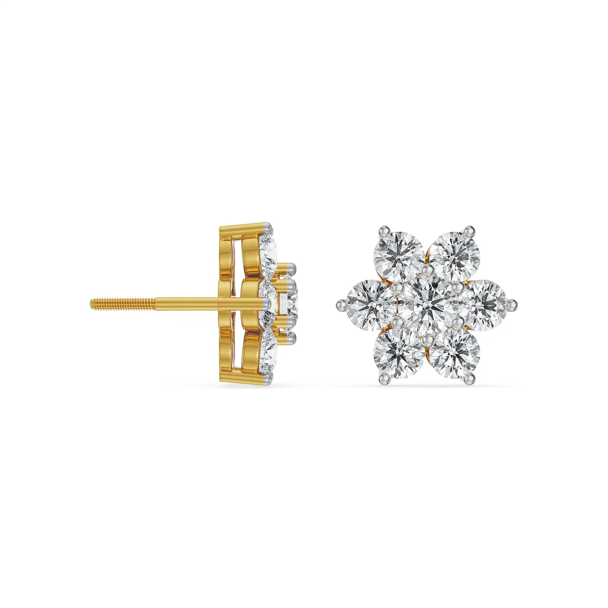 Spring Bloom Lab Grown Diamond Earrings