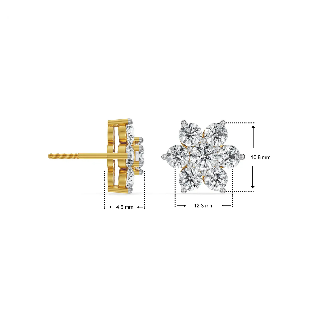 Spring Bloom Lab Grown Diamond Earrings
