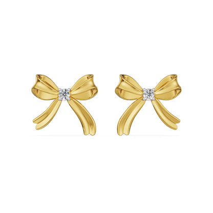 Bow Tie Lab Grown Diamond Earrings