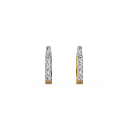 Bali Lab Grown Diamond Hoop Earrings