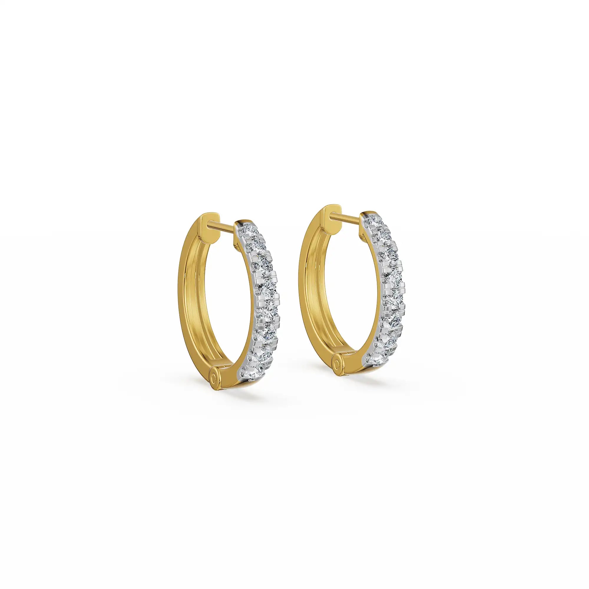 Bali Lab Grown Diamond Hoop Earrings