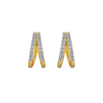 Crisselle Lab Grown Diamond Hoop Earrings