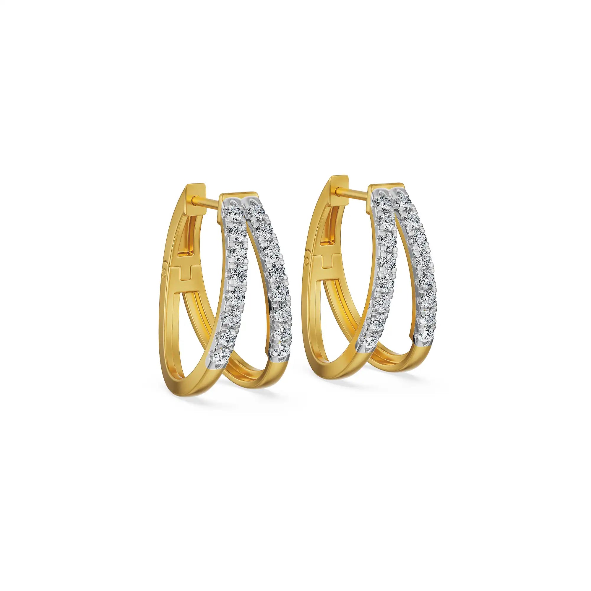 Crisselle Lab Grown Diamond Hoop Earrings