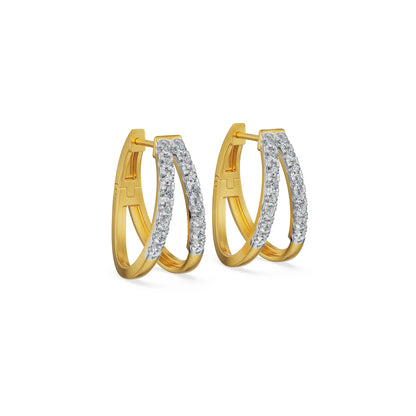 Crisselle Lab Grown Diamond Hoop Earrings