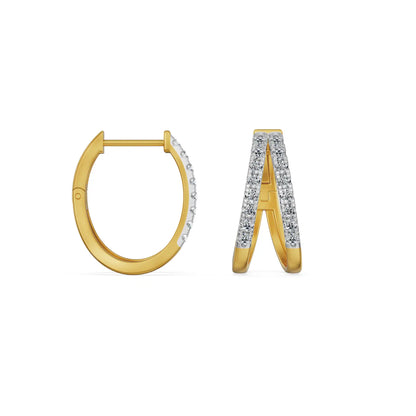 Crisselle Lab Grown Diamond Hoop Earrings