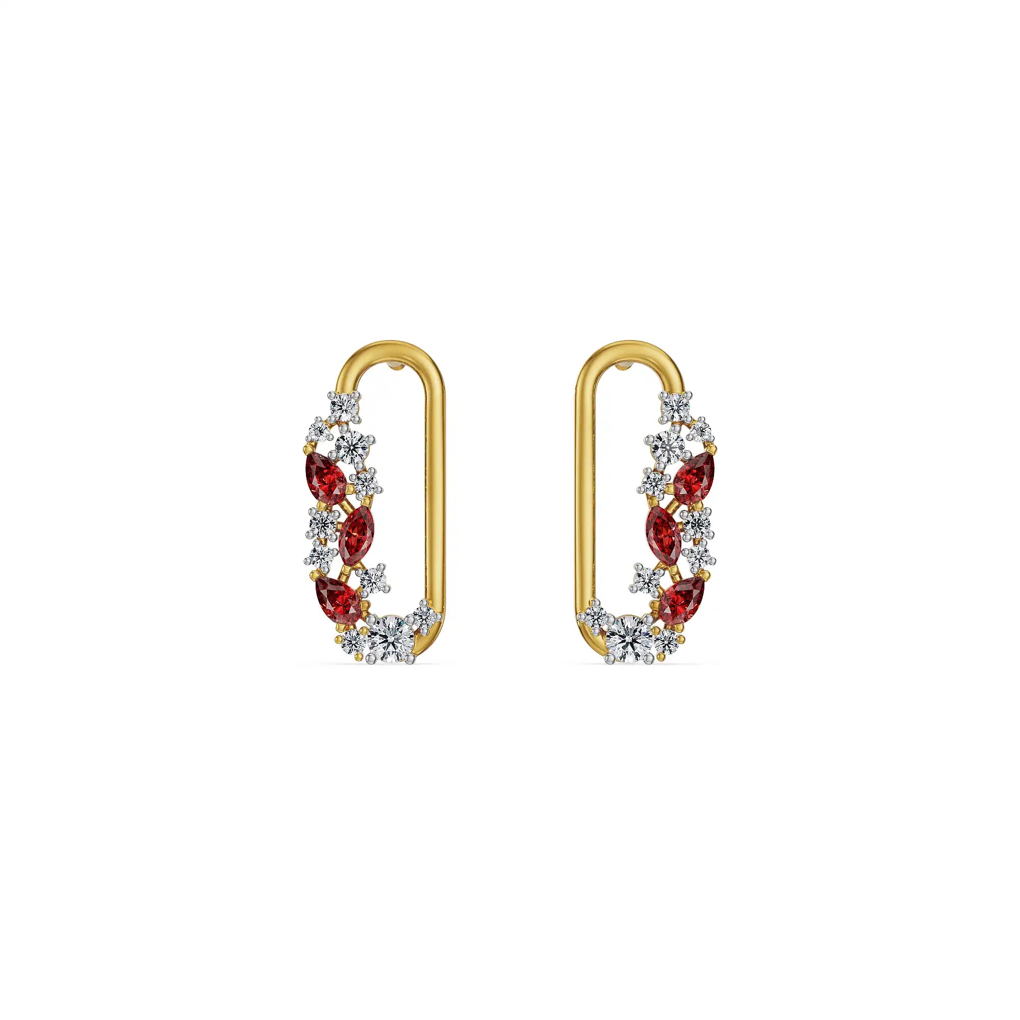Ruby Reverie Lab Grown Diamond Earrings