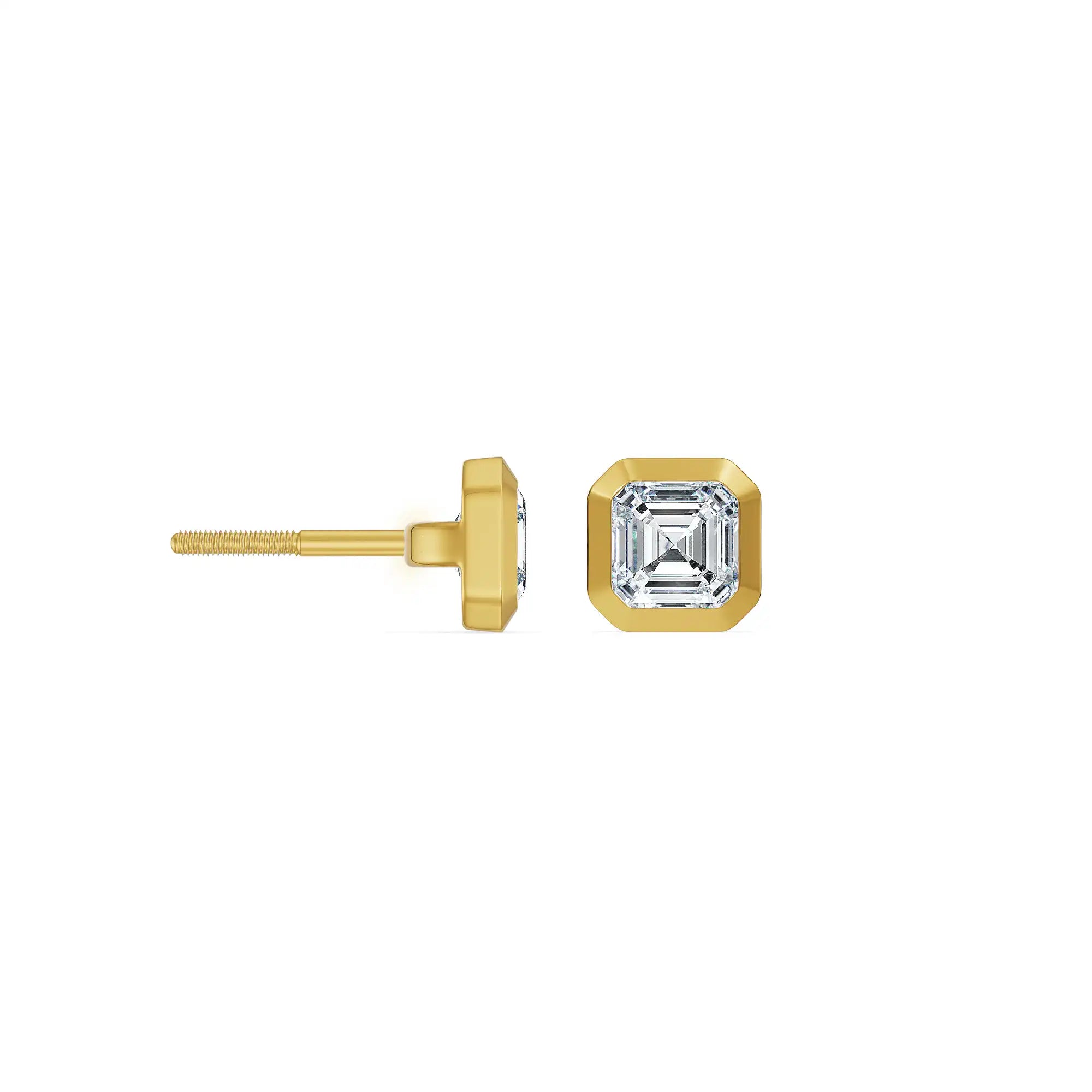 Asscher Prism Lab Grown Diamond Studs