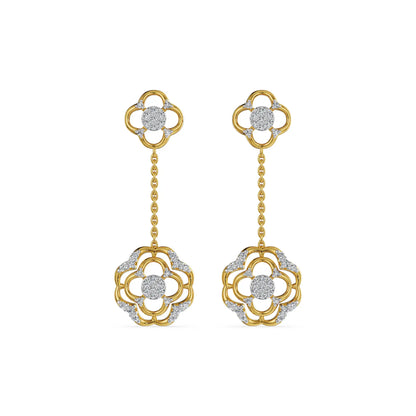 Lunara Bloom Lab Grown Diamond Earrings