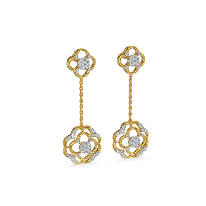 Lunara Bloom Lab Grown Diamond Earrings