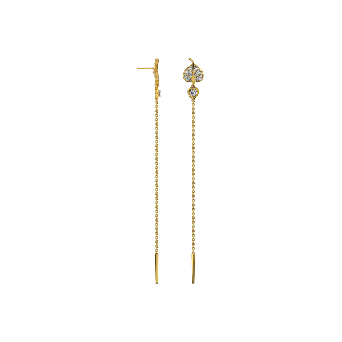 Drape Sui Dhaga Lab Grown Diamond Earrings