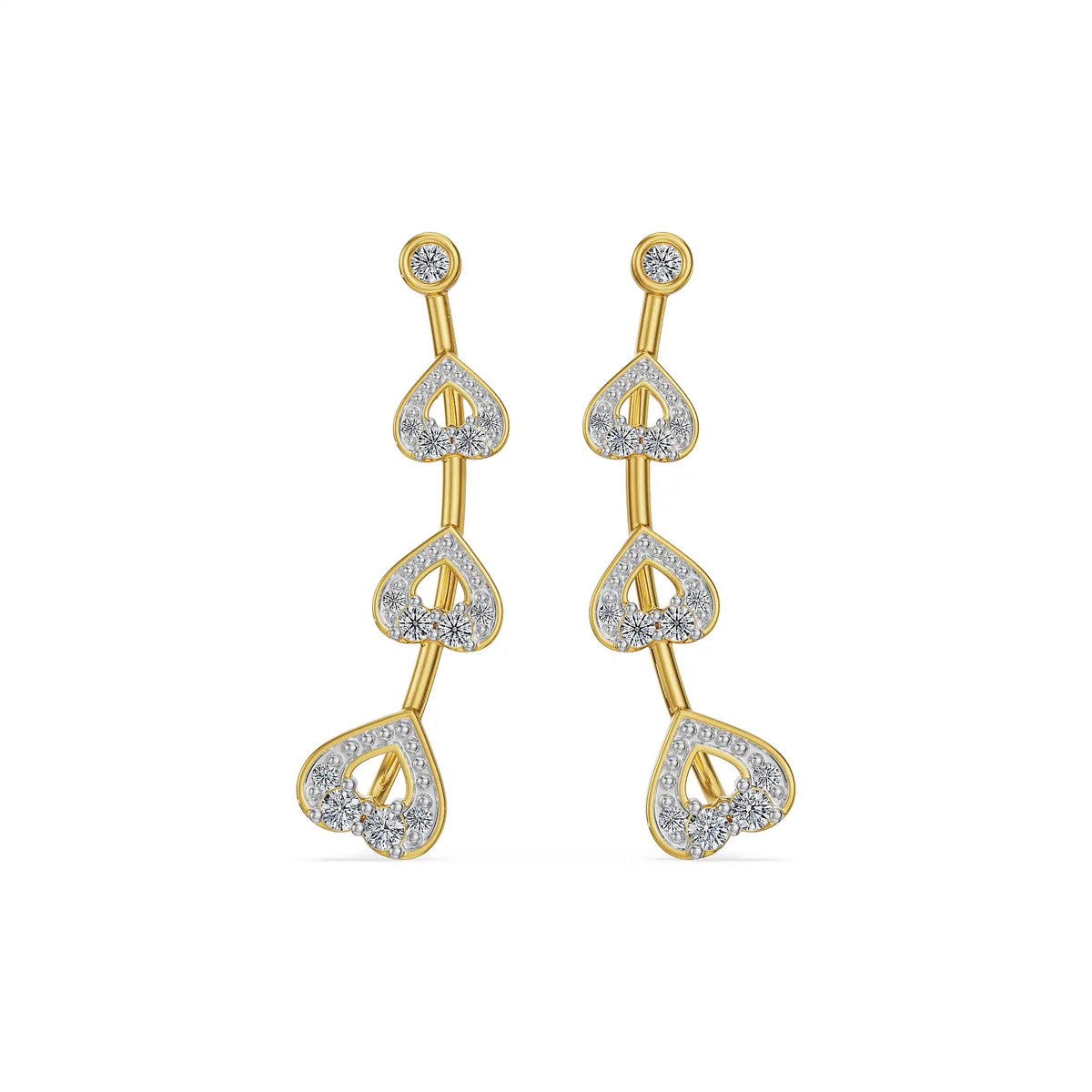 Grace Lab Grown Diamond Ear Climbers
