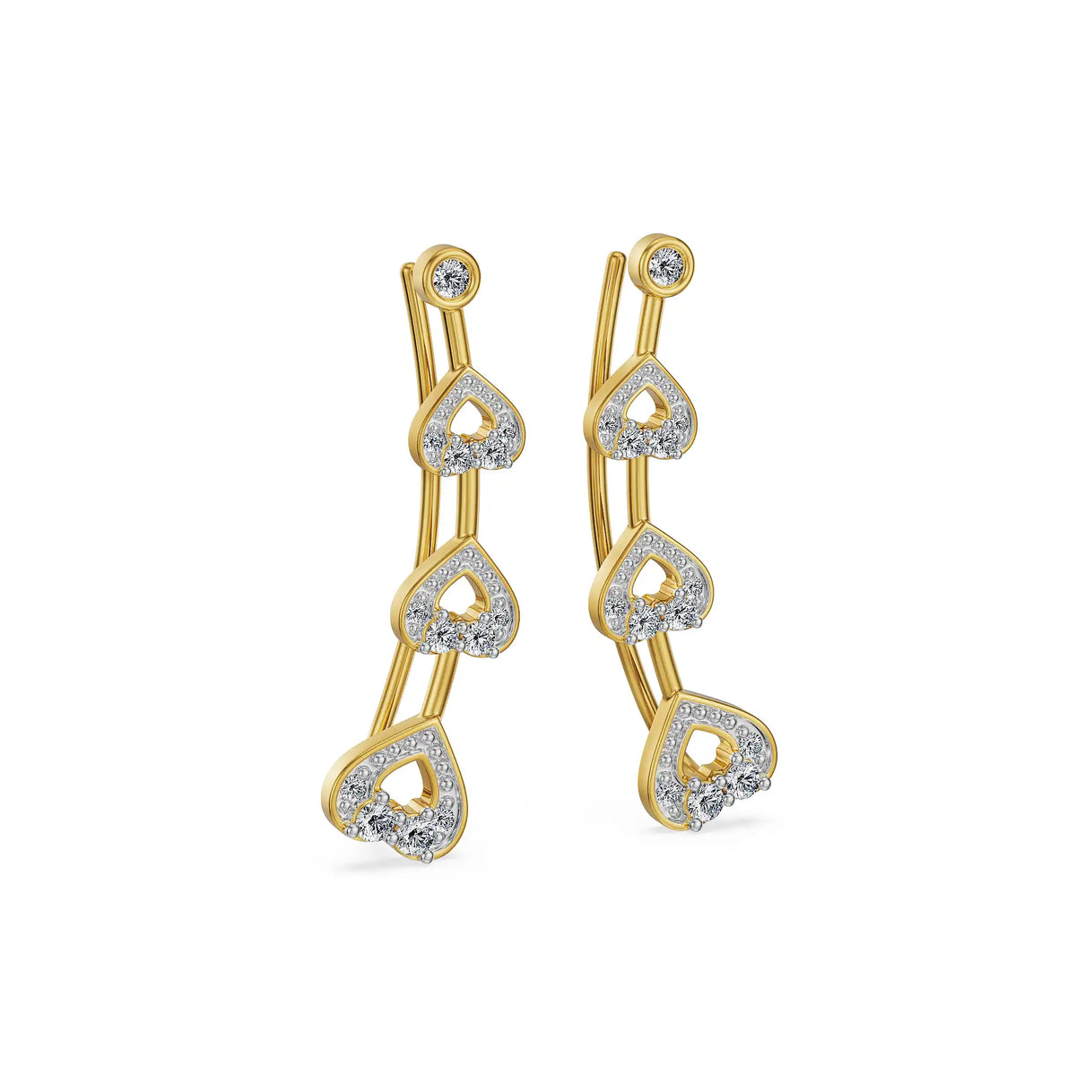 Grace Lab Grown Diamond Ear Climbers