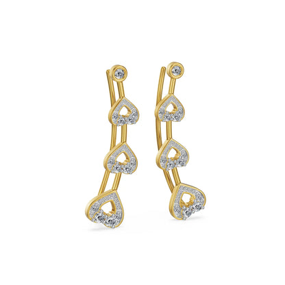 Grace Lab Grown Diamond Ear Climbers