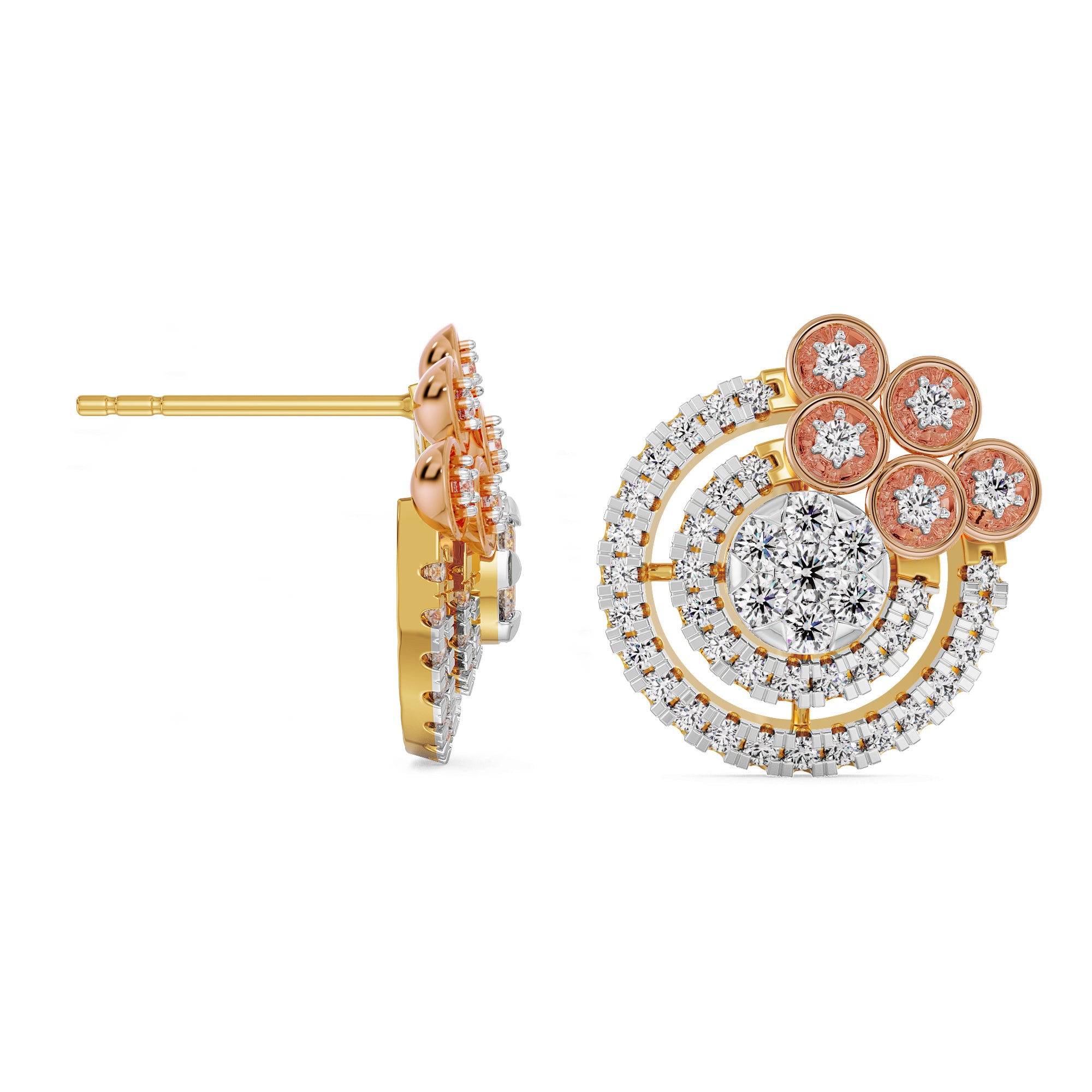 Shimmering Diamond Earrings Prospective View