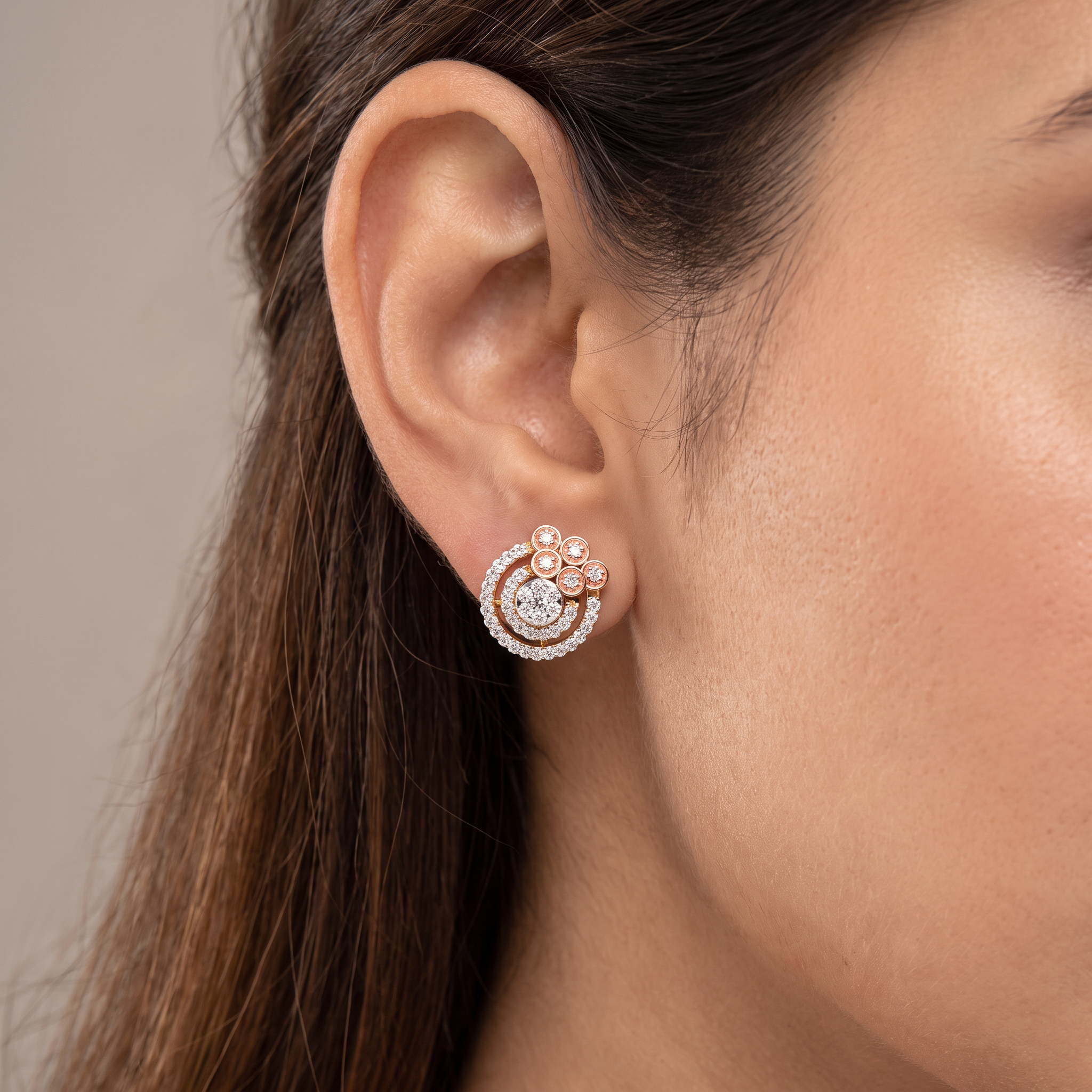 Shimmering Lab Grown Diamond Earrings