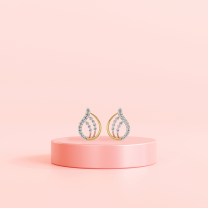 Dazzling Diamond Earrings Prospective View