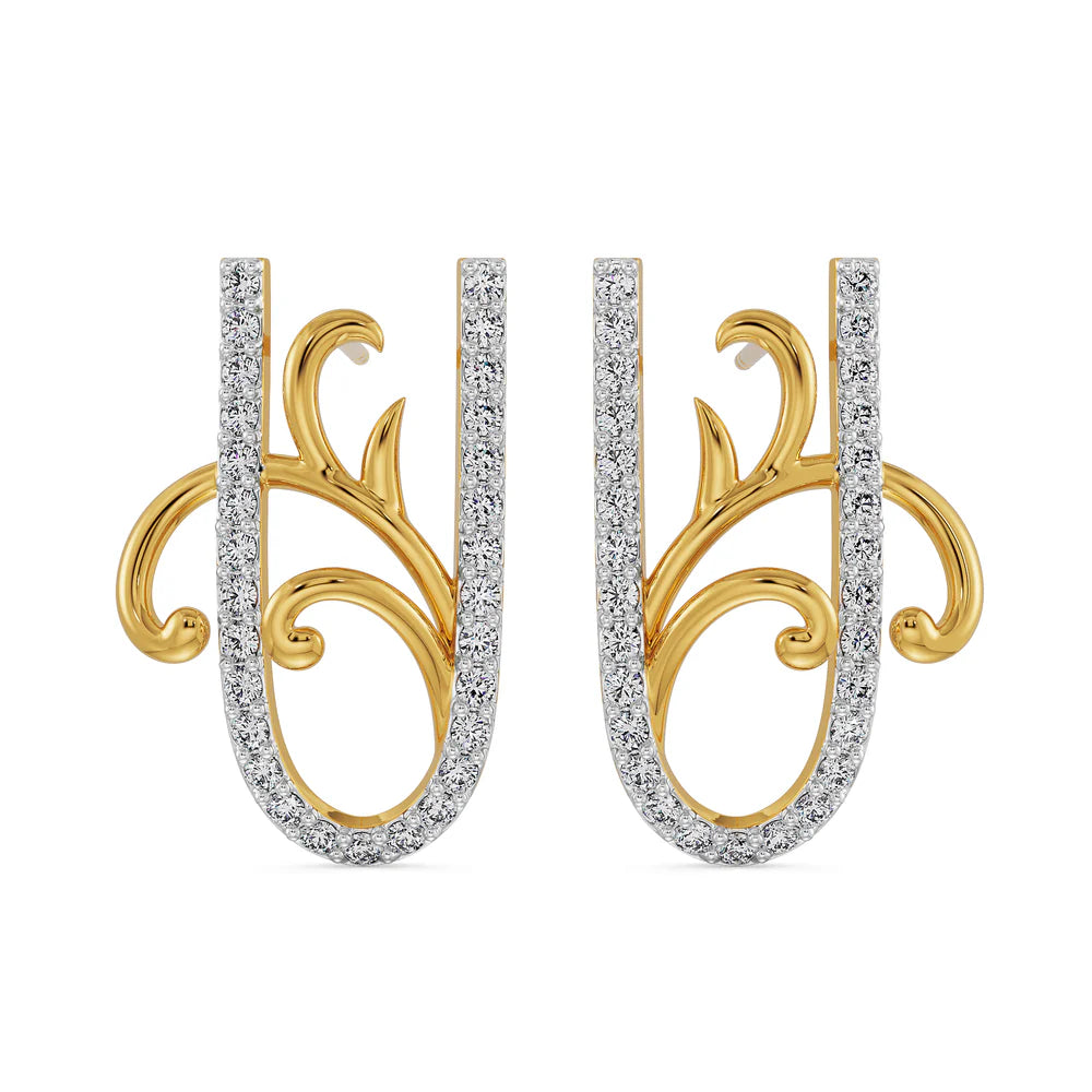 U Fusion Diamond Earrings_in_stock