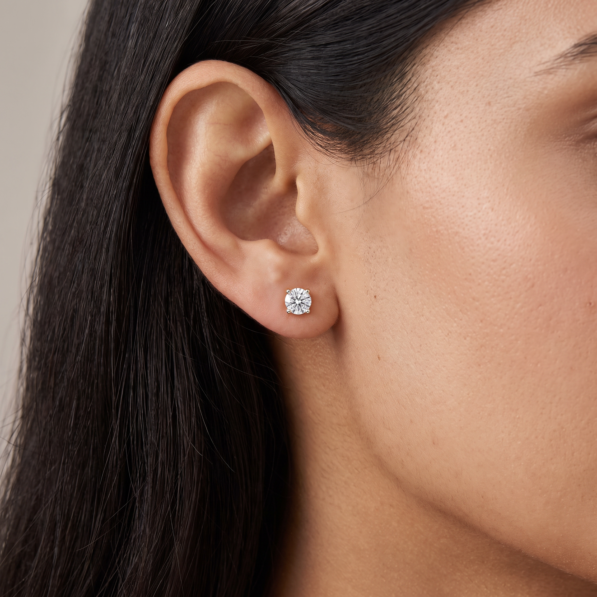 0.25 CT  Lab Grown Diamond Solitaire Studs