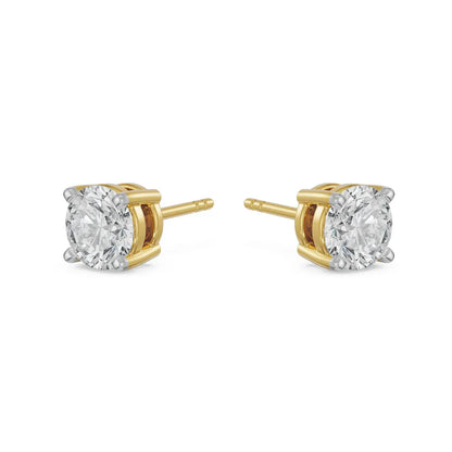 0.25 CT  Lab Grown Diamond Solitaire Studs 9KT