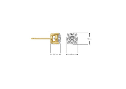 0 25 CT Lab Grown Diamond Solitaire Studs_in-stock