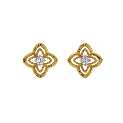 Star Brilliance Diamond Studs Front View