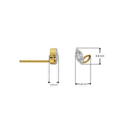 Duo Marquise Lab Grown Diamond Studs 9KT