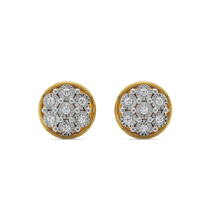 Round Brilliance Diamond Studs Front View