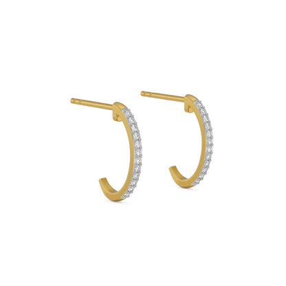 Semi Round Lab Grown Diamond Hoops_in-stock
