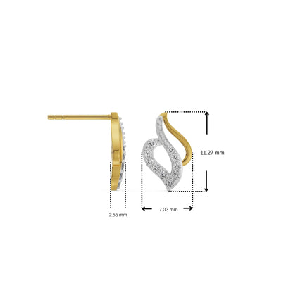 Timeless whisper Lab Grown Diamond studs 9KT