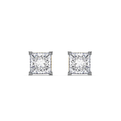 Lab Grown 1 CT Classic Square Diamond Studs_in-stock