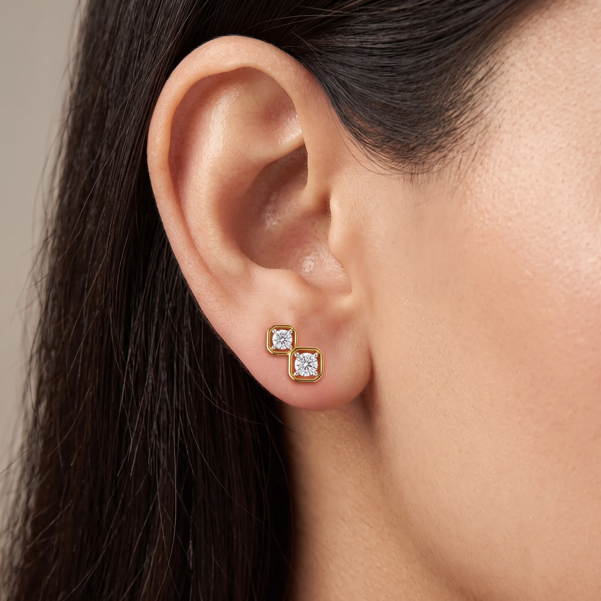 Interwined Lab Grown Diamond Encrusted Drops