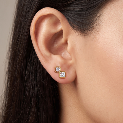 Interwined Lab Grown Diamond Encrusted Drops