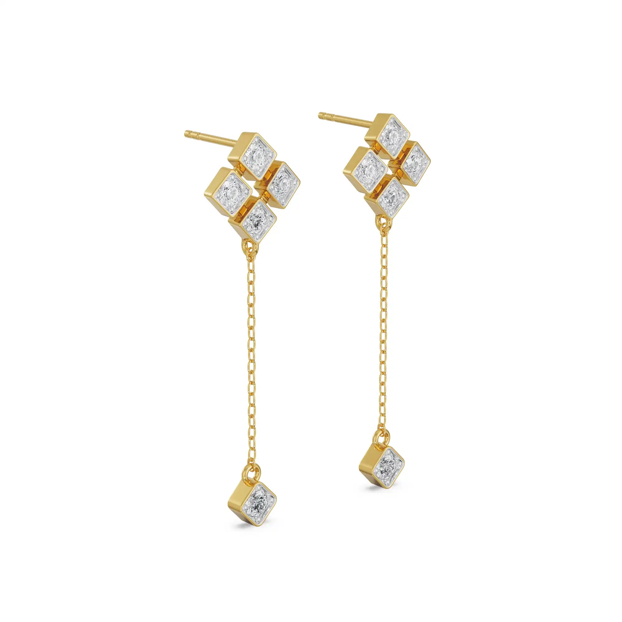 Gleaming Lab Grown Diamond Sui Dhaga Earrings_in-stock