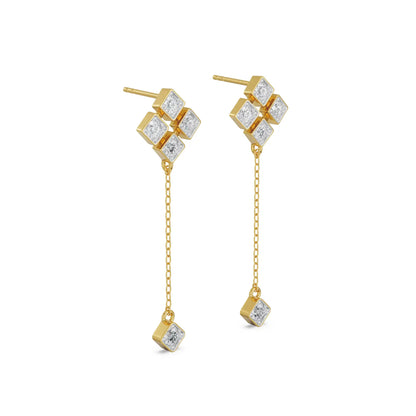 Gleaming Lab Grown Diamond Sui Dhaga Earrings_in-stock