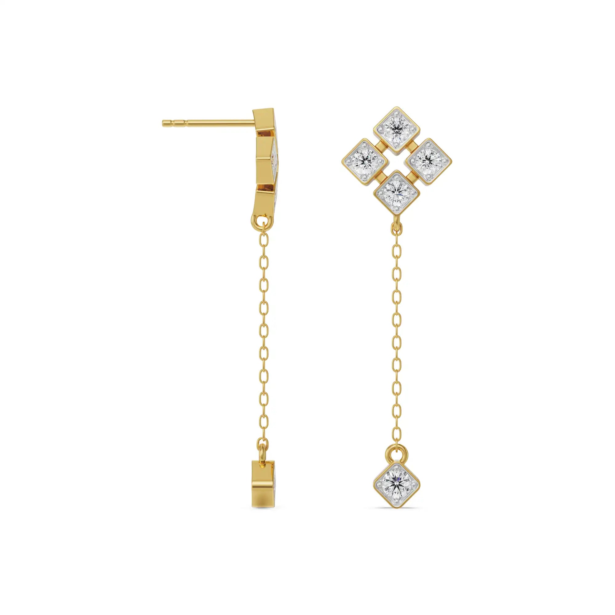 Gleaming Lab Grown Diamond Sui Dhaga Earrings_in-stock