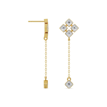 Gleaming Lab Grown Diamond Sui Dhaga Earrings_in-stock
