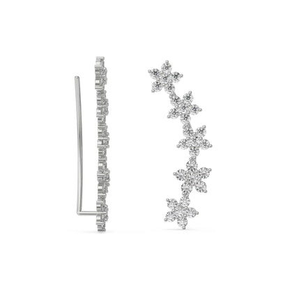 Starry Diamond Earrings Prospective View