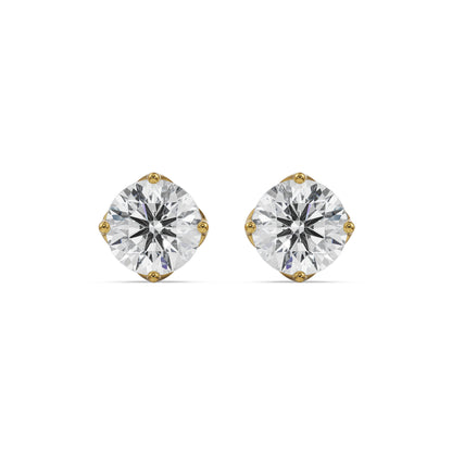 0.5 CT Timeless Solitaire Studs Front View