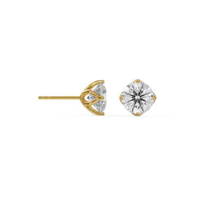 0.5 CT Timeless Solitaire Studs Right View