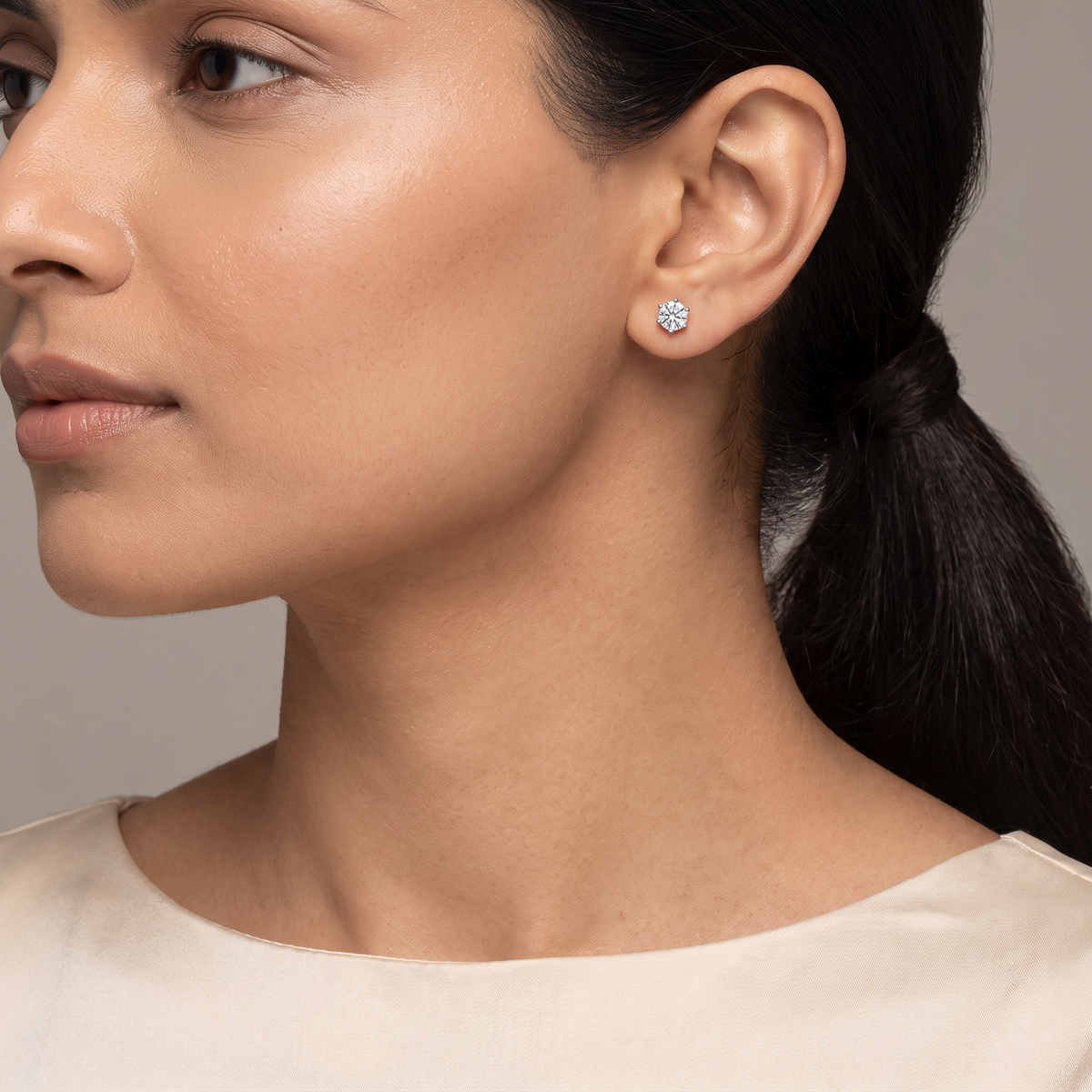 0.5 CT Versatile Lab Grown Diamond Solitaire Studs