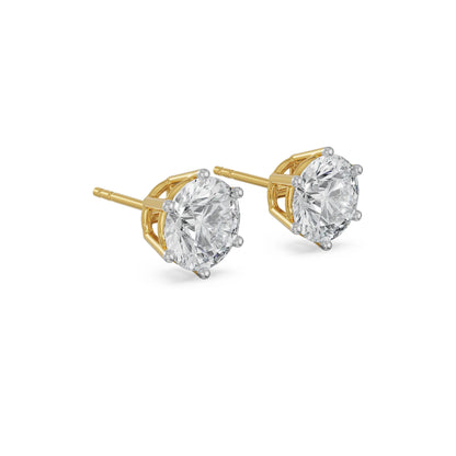 2 CT Versatile Lab Grown Diamond Solitaire Studs_in-stock