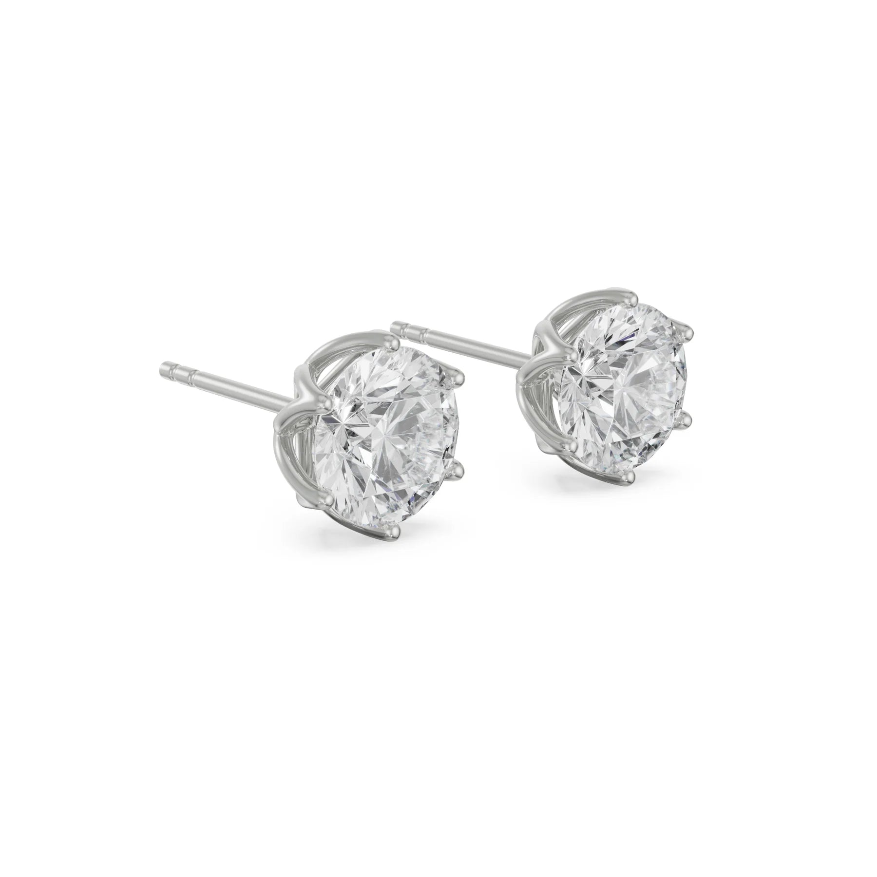 0.5 CT Petal Lab Grown Diamond Solitaire Studs 9KT