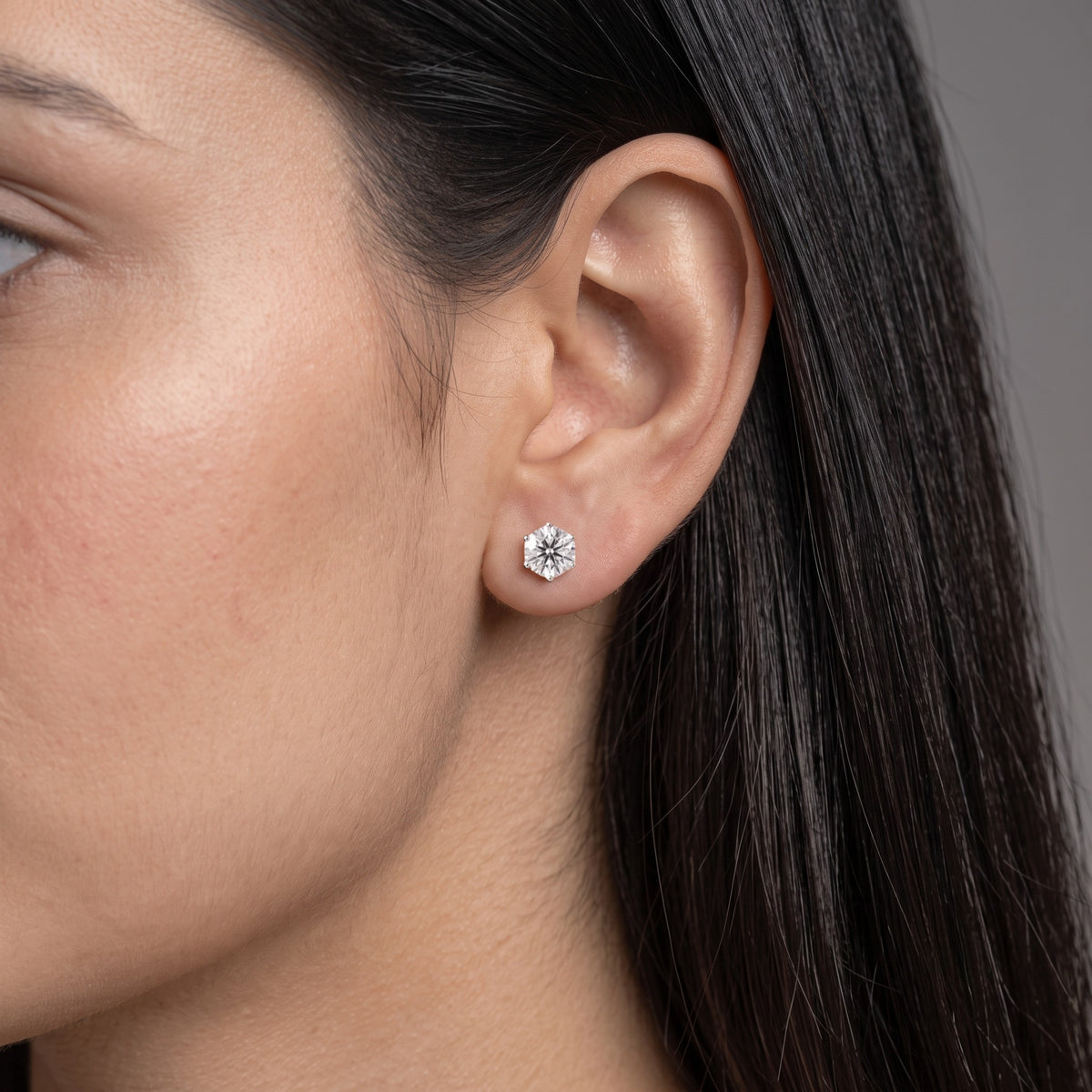0.5 CT Petal Lab Grown Diamond Solitaire Studs