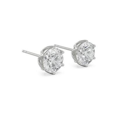 1 CT Petal Lab Grown Diamond Solitaire Studs_in-stock