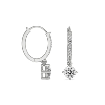 Jisora Drop Diamond Earrings Prospective View