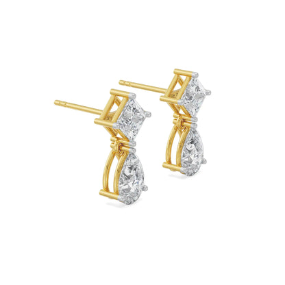 Princess Pear Lab Grown Diamond Drop Earrings_in-stock