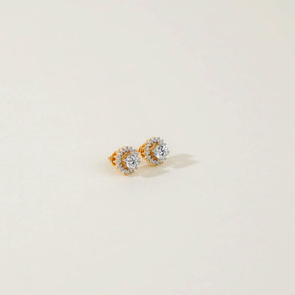0.50 CT Chakra Detachable Diamond Studs Prospective View